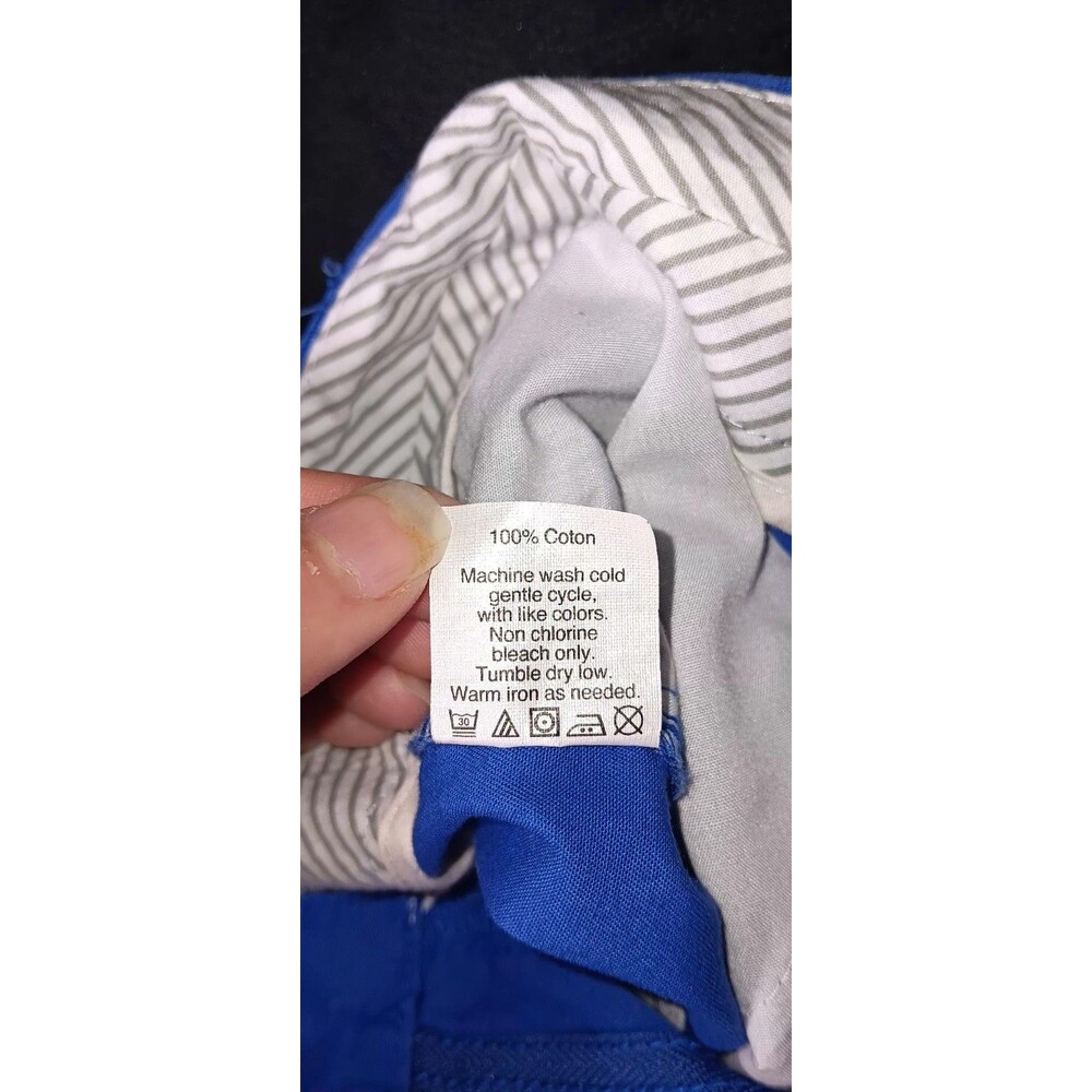 J Crew Broken In Chino Shorts 6 Royal Cobalt Blue Preppy Coastal Nautical Retro - Picture 11 of 12